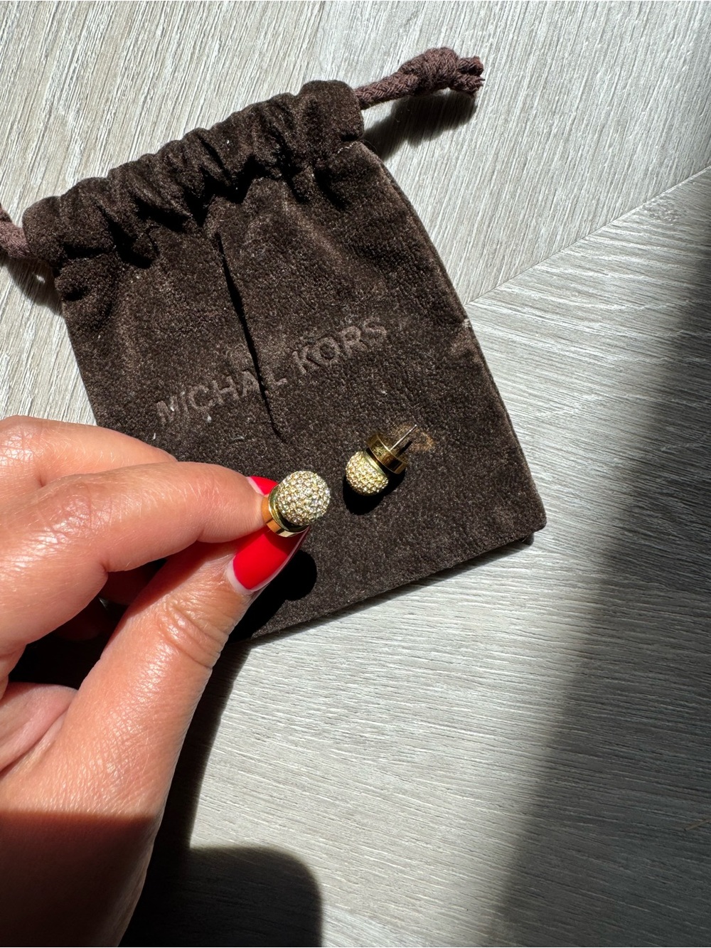 Michael Kors Gold Ball Stud Earrings